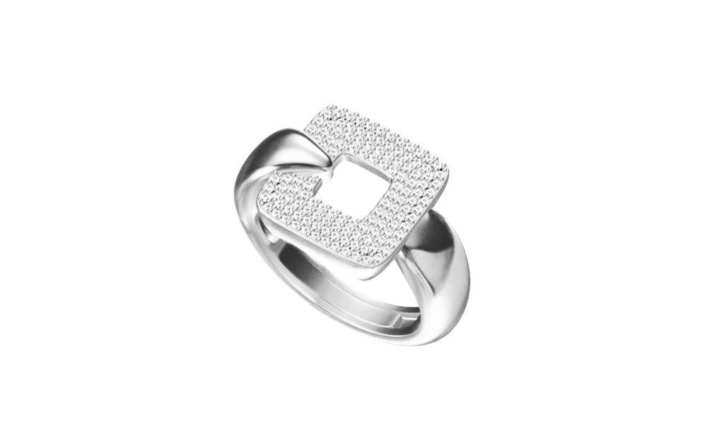 Boccadamo - Anello An536 - Argento - Pavè Di Zirconi