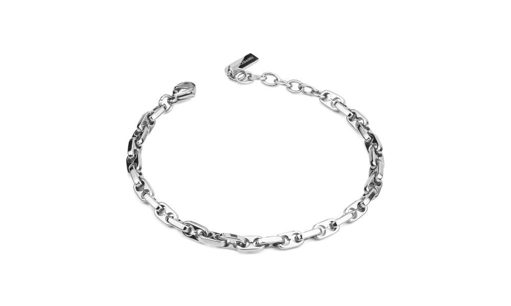 Boccadamo - Bracciale Uomo Abr748 - Acciaio - Catena Grumettata
