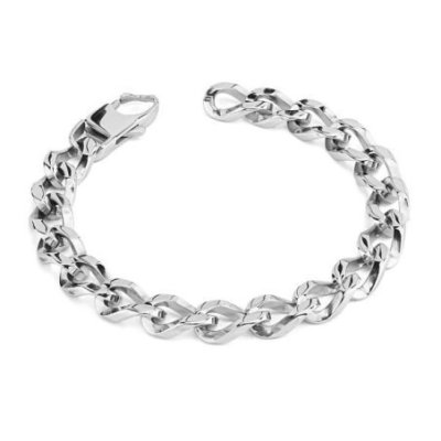 Boccadamo - Bracciale Abr742 - Acciaio - Maglia Grumetta Elica