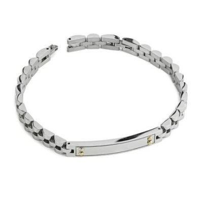 Boccadamo - Bracciale Uomo Abr736 - Acciaio - Placcato Oro