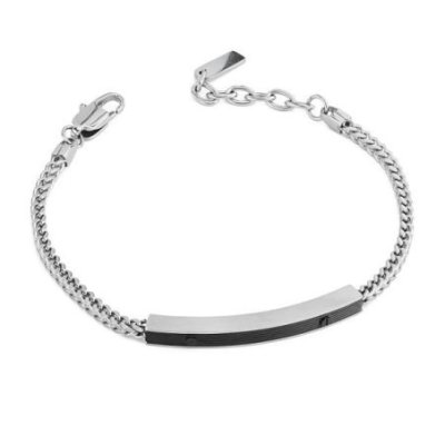 Boccadamo - Bracciale Uomo Abr730 - Acciaio - Maglia Snake