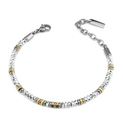 Boccadamo - Bracciale Uomo Abr698 - Acciaio - Placcato Oro Giallo