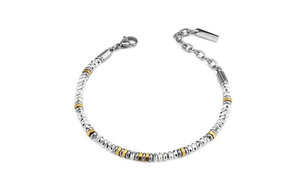 Boccadamo - Bracciale Uomo Abr698 - Acciaio - Placcato Oro Giallo