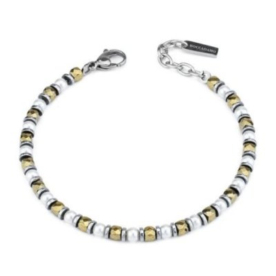 Boccadamo - Bracciale Uomo Abr685D - Agata - Perle Sintetiche