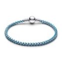 Bracciale Intreccio Tessuto Turchese
