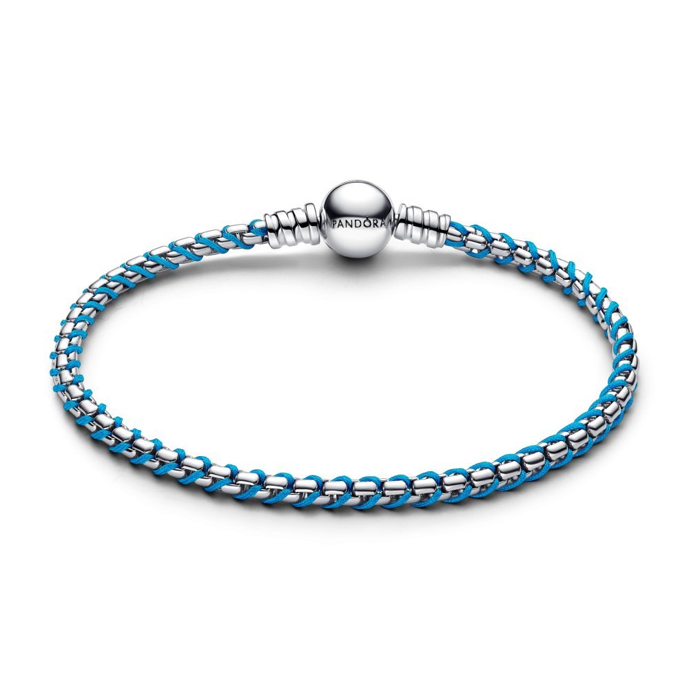 Bracciale Intreccio Tessuto Turchese