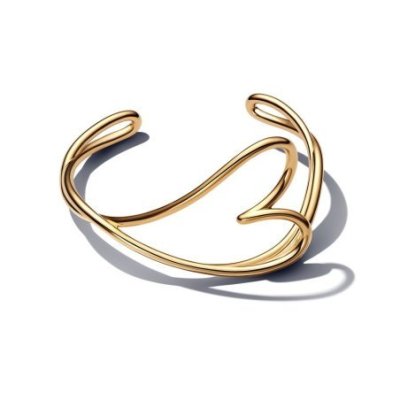 Bracciale Aperto Cuore Linea Sinuosa