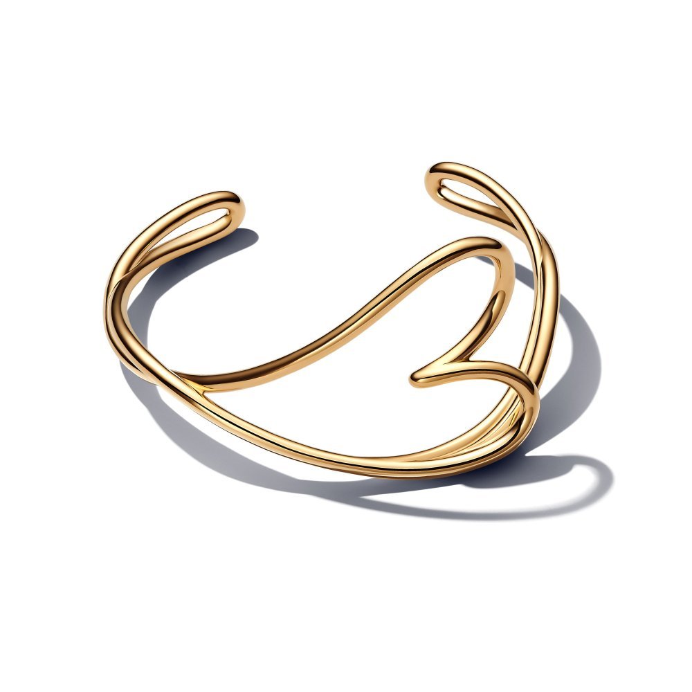 Bracciale Aperto Cuore Linea Sinuosa