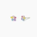 Mabina - Orecchini Bloom - Argento 925 - Fiorellino Smaltato