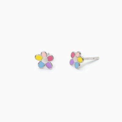 Mabina - Orecchini Bloom - Argento 925 - Fiorellino Smaltato