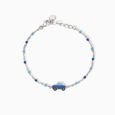 Mabina - Bracciale Macchinina - Argento 925 - Smalto Multicolor