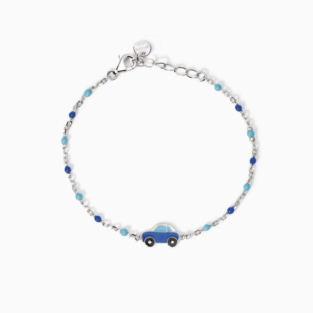 Mabina - Bracciale Macchinina - Argento 925 - Smalto Multicolor