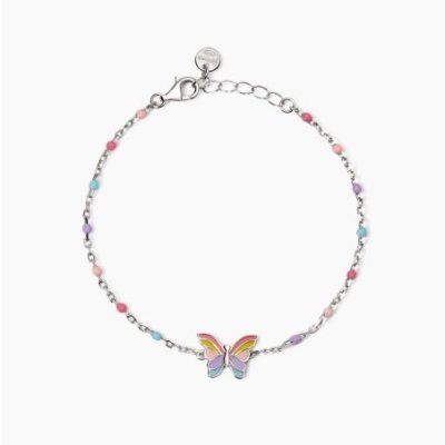 Mabina - Bracciale Butterfly - Argento 925 - Farfallina Smaltata