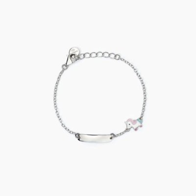 Mabina - Bracciale Unicorno - Argento 925 - Personalizzabile