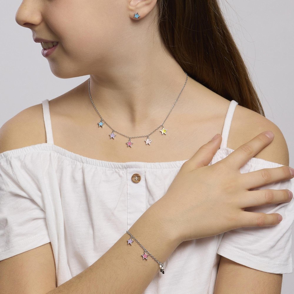 Mabina - Bracciale Stella Stellina - Argento - Stelle Pendenti
