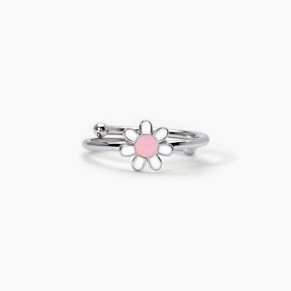 Mabina - Anello Daisy - Argento 925 - Margheritina Smaltata