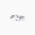 Mabina - Anello Unicorno Magico - Argento 925 - Regolabile
