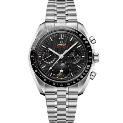Omega - Speedmaster Fasi Lunari Meteorite - Acciaio - Nero