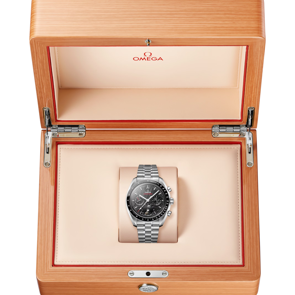 Omega - Speedmaster Fasi Lunari Meteorite - Acciaio - Nero