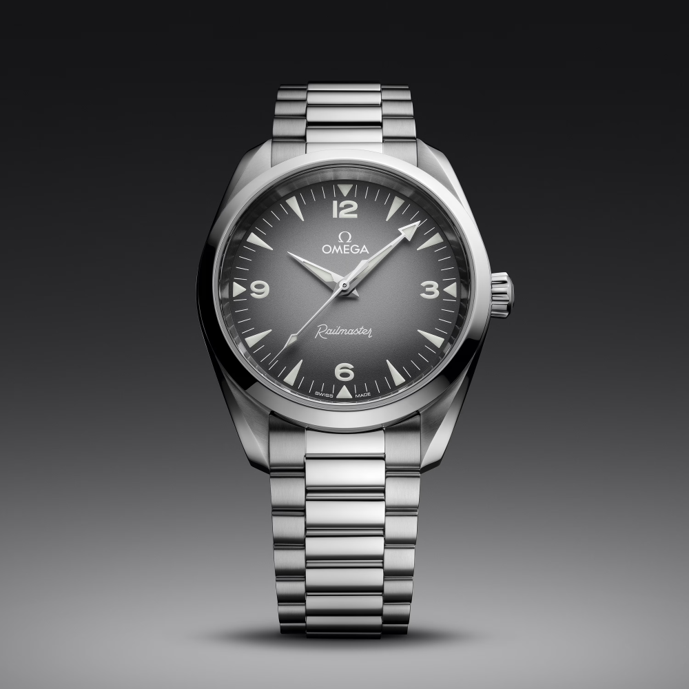 Omega - Seamaster Railmaster 38 Mm - Acciaio - Quadrante Grigio