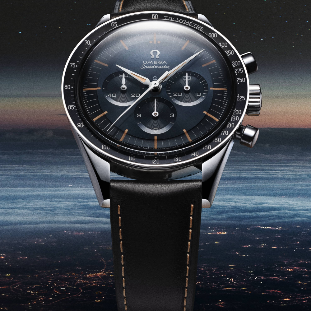 Omega - Speedmaster First Omega In Space - Acciaio - Pelle