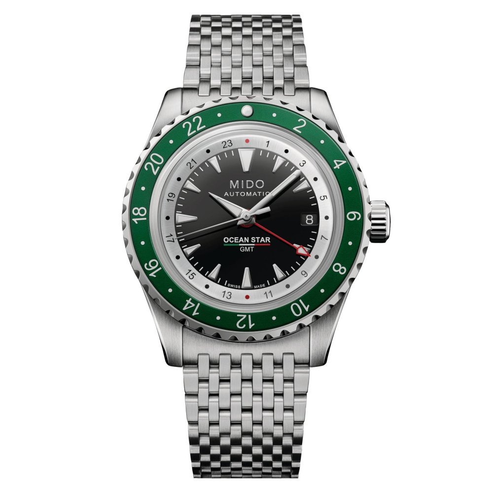 Mido - Ocean Star Gmt - Acciaio Inossidabile - Quadrante Nero