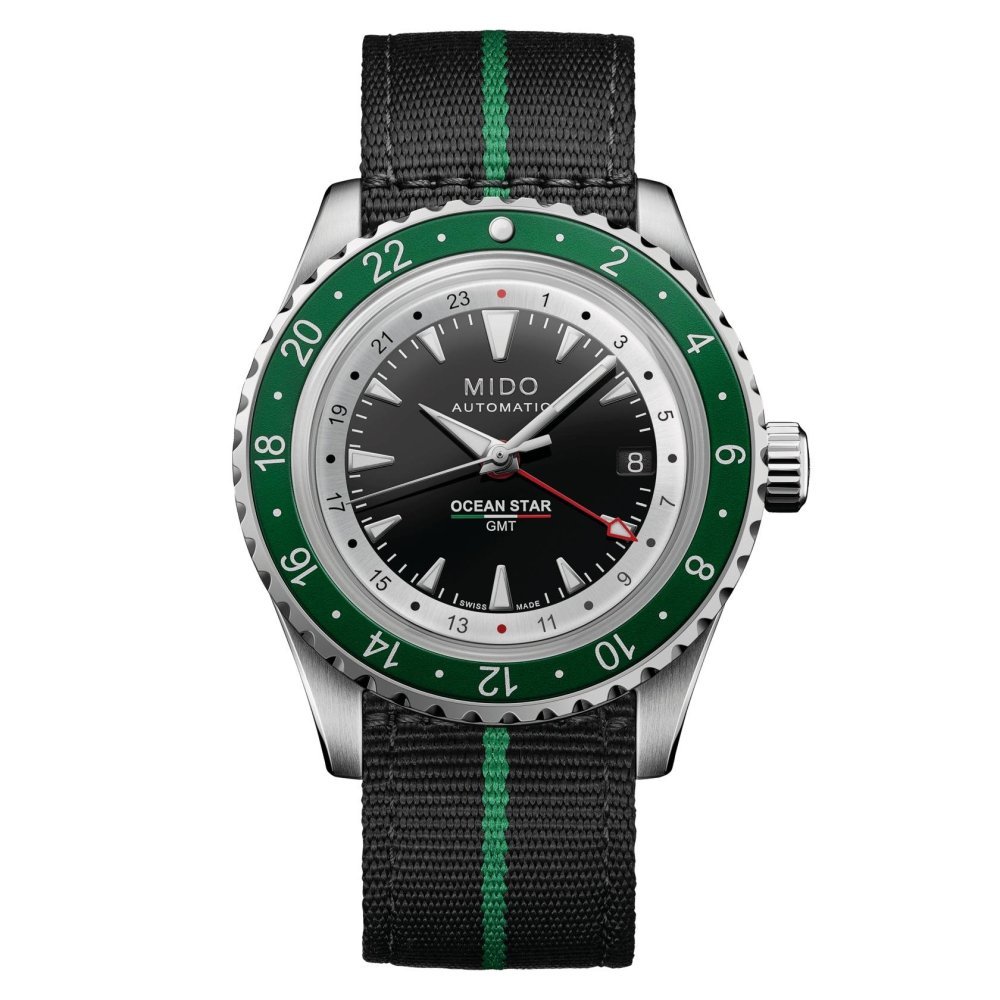 Mido - Ocean Star Gmt - Acciaio Inossidabile - Quadrante Nero