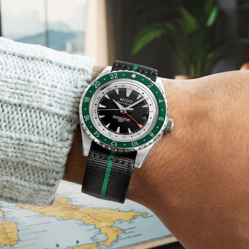 Mido - Ocean Star Gmt - Acciaio Inossidabile - Quadrante Nero