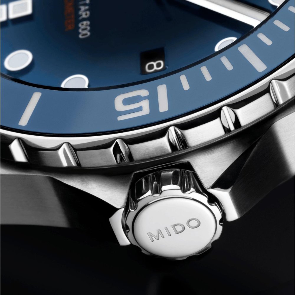 Mido - Ocean Star 600 Chronometer - Acciaio - Quadrante Blu