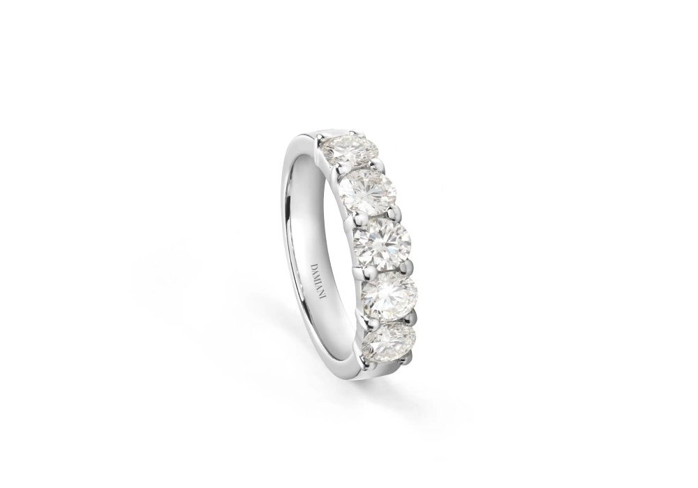 Damiani - Veretta Oro Bianco - Diamante 0.5Ct - Purezza Vvs-Vs