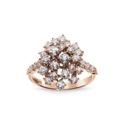 Damiani - Anello Mimosa - Oro Rosa - Diamante Rotondo