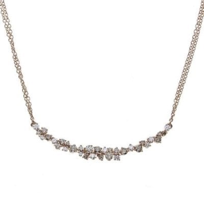 Damiani - Collana Mimosa Flexi - Oro Rosa - Diamante Brown