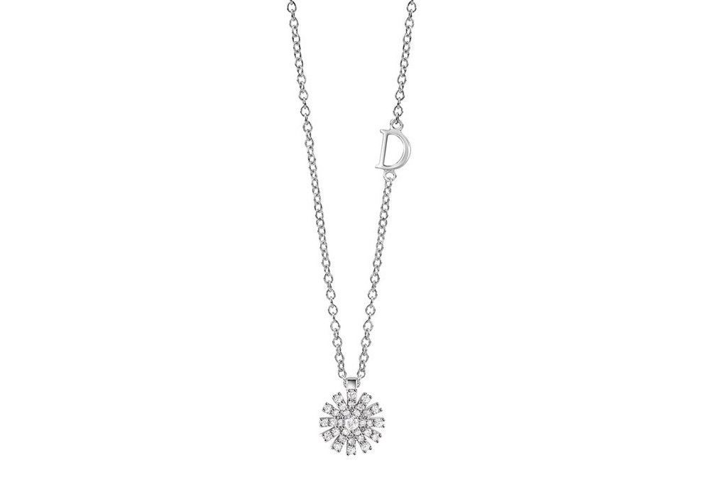 Damiani - Collierino Margherita - Oro Bianco - Diamante Rotondo