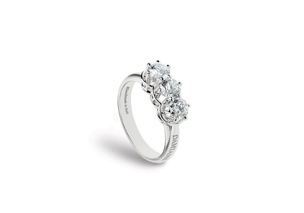 Damiani - Veretta Minou - Oro Bianco - Diamante Rotondo