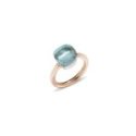 Pomellato - Anello Nudo Classic - Oro Rosa - Topazio Azzurro