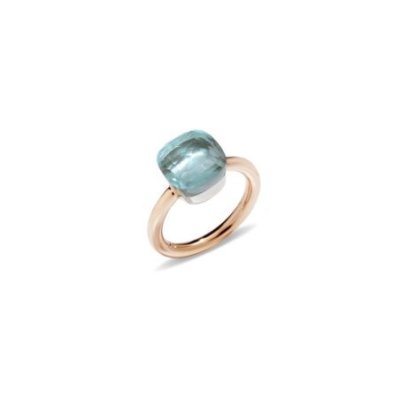 Pomellato - Anello Nudo Classic - Oro Rosa - Topazio Azzurro