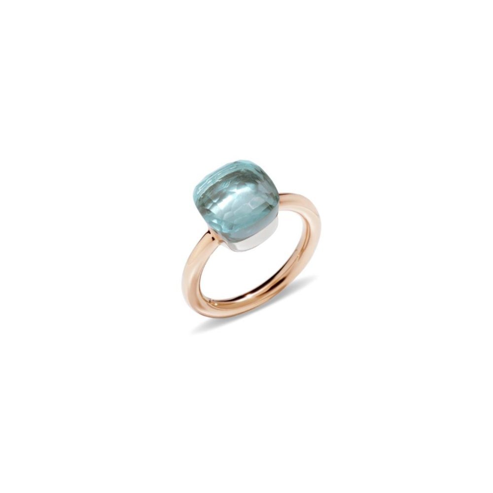 Pomellato - Anello Nudo Classic - Oro Rosa - Topazio Azzurro
