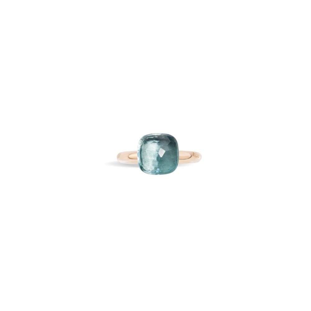 Pomellato - Anello Nudo Classic - Oro Rosa - Topazio Azzurro