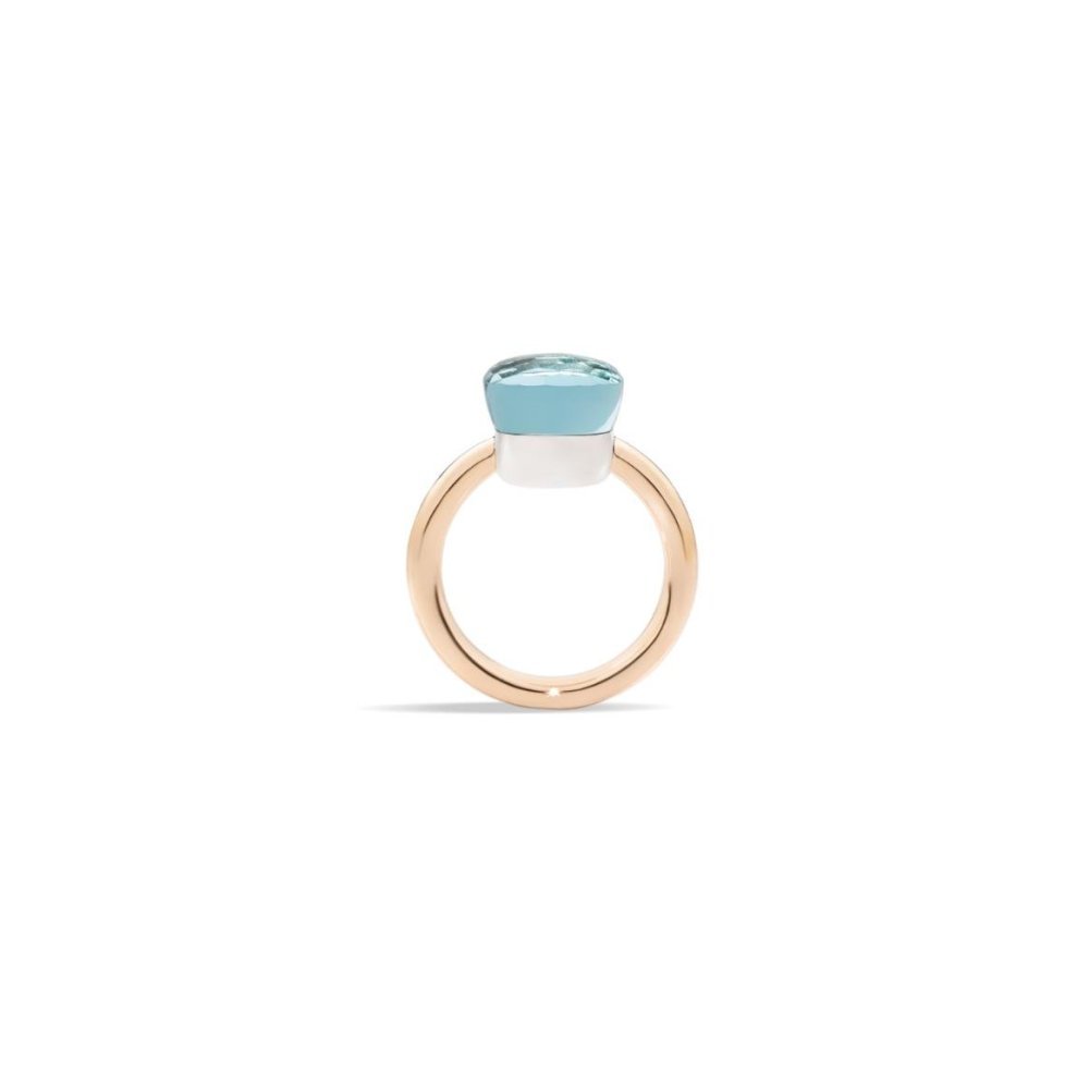Pomellato - Anello Nudo Classic - Oro Rosa - Topazio Azzurro