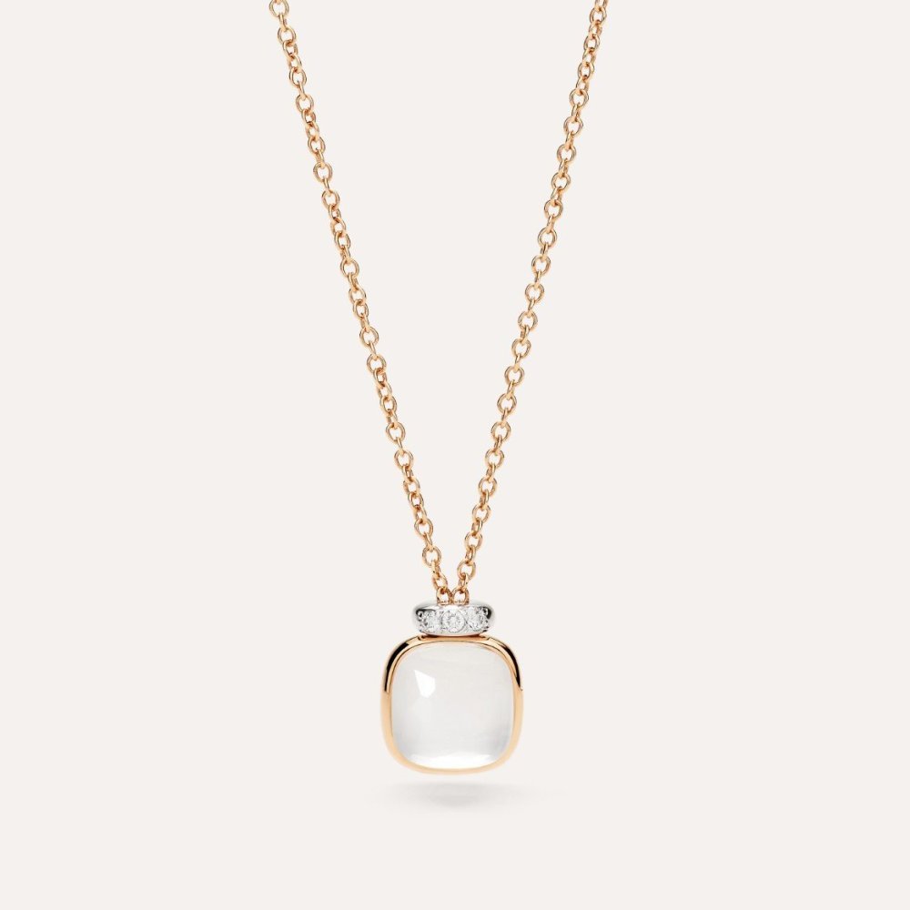 Pomellato - Collana Nudo Mini - Oro Rosa - Diamanti