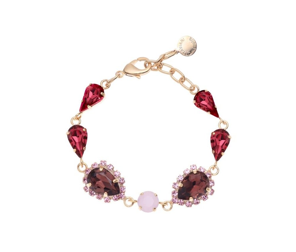 Ottaviani - Bracciale Dorato - Cristalli - Chiusura Moschettone