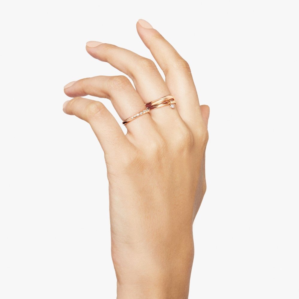 Dodo - Anello Essentials - Oro Rosa - Diamanti Bianchi