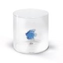 Wd Lifestyle - Bicchiere Pesce Azzurro - Vetro Borosilicato - Artigianale
