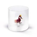 Wd Lifestyle - Bicchiere Vetro Borosilicato - Figura Volpe - Colorato