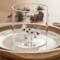 Wd Lifestyle - Bicchiere Borosilicato - Mucca Colorata - Vetro