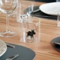 Wd Lifestyle - Bicchiere Vetro Borosilicato - Figura Toro - Colorato