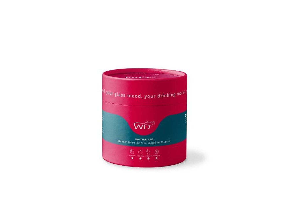 Wd Lifestyle - Bicchiere Mela - Vetro Borosilicato - Colore Rosso