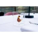 Wd Lifestyle - Bicchiere Borosilicato - Gallina - Vetro Colorato