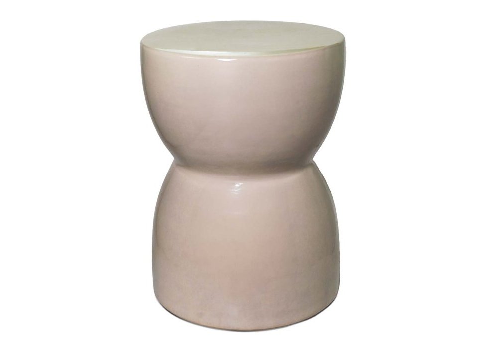 Wd Lifestyle - Sgabello Ceramica Lucida - Finitura Beige