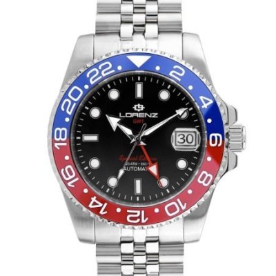 Lorenz - Gmt Special Edition - Acciaio - Quadrante Nero